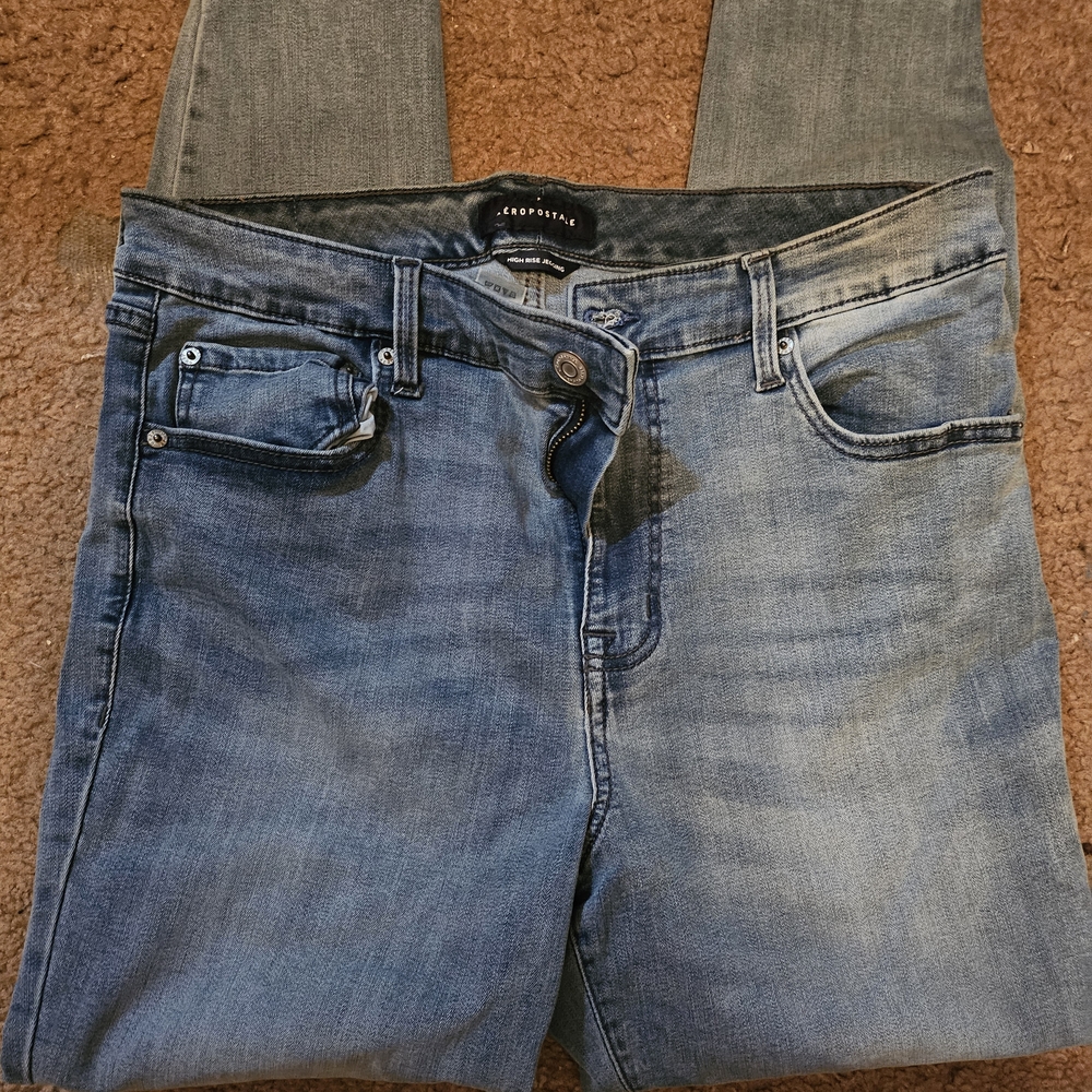 Aeropostale High Rise Light Blue Jeans